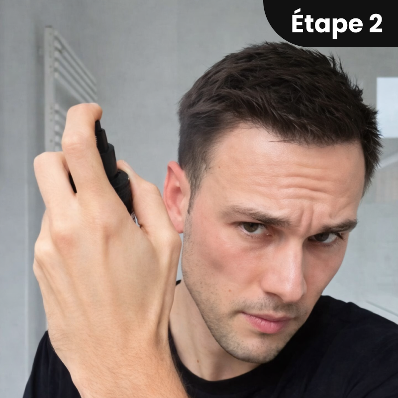Fixez avec le spray